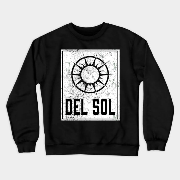 The Sun Tarot Design - Del Sol Crewneck Sweatshirt by ballhard